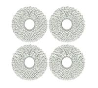 JoyousMall Lot de 4 ou 10 chiffons en microfibre pour robot de balayage et de balai intelligent Karcher RCV pour 5 Plus, gris, réutilisables et faciles à installer