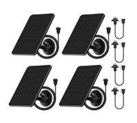 JoyousMall Lot de 4 panneaux solaires pour Blink Outdoor 2K Plus/4/XT3/XT2, chargeur de caméra étanche IP65 4 W avec câble de 4 m et support rotatif à 360°, noir