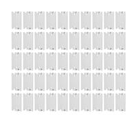 JoyousMall Lot de 50 clous en acier galvanisé pour clous en bois, plaque de protection de câble et de fil de 3,8 x 6,3 cm, protection de sécurité de construction pour câblage électrique et tuyaux de