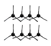 JoyousMall Lot de 8 brosses latérales d'angle compatibles avec aspirateur robot Medion X20 SW+ MD 11415 et x21 SW+ MD 11500, pièces de rechange en nylon, noir