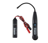 JoyousMall MY6814 Traceur de câble générateur de tonalité et kit de sonde avec LED, localisateur de ligne téléphonique pour réparation de câbles de voiture, prise jack 3,5 mm, noir