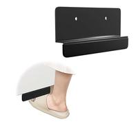 JoyousMall Pied de meuble mains libres pour poubelle, pédale d'ouverture de porte sous évier sans contact, poignée peu encombrante pour portes de 2 cm d'épaisseur, noir