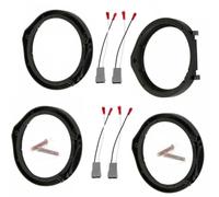 JoyousMall Plaques d'adaptation de haut-parleur de 16,5 cm pour Honda, plaques de montage en plastique ABS pour tableau de bord avec kit de faisceau de haut-parleur pour Accord Civic CR-V