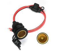 JoyousMall Prise d'alimentation de voiture 12 V 24 V, cordon d'extension CC femelle avec fusible 20 A, alimentation automobile de 100 cm pour la plupart des véhicules