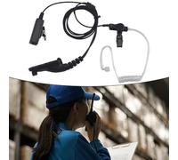 JoyousMall PTT Oreillette avec Micro pour Motorola APX8000/7000/6000 XPR6550/6500/6300 Radios Bidirectionnelle Métal et Plastique Accessoire Radio Bidirectionnelle Noir
