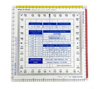 JoyousMall Rapporteur de carte pour la navigation aéronautique, règle de navigation aérienne, règle de vol pour la lecture et le dessin, précision d'étalonnage