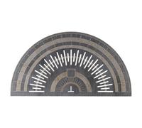 JoyousMall Rapporteur en acier inoxydable - Angle de 180 degrés - Instrument de mesure pour le travail du bois et la rédaction architecturale - Précision de 0 à 180° ± 1° - 125 mm