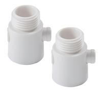 JoyousMall Robinet d'arrêt d'eau pour pommeau de douche, interrupteur de pause de douche à main, adaptateur de contrôle de débit en ABS pour salle de bain, interrupteur marche/arrêt pour économie