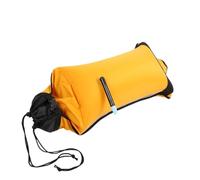JoyousMall Sac de flotteur auto-sauvetage pour kayak, canoë, bateau, 210D pour tissu enduit TPU avec boucle à dégagement rapide, haute visibilité jaune avec bandes réfléchissantes, 72 x 38 cm