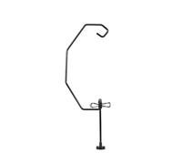 JoyousMall Support de lampe de camping vintage en fer, support de lanterne pliable pour tente avec clip magnétique, lampadaire portable pour l'extérieur