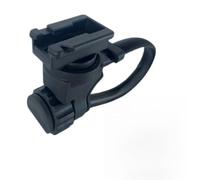 JoyousMall Support de montage de phare avant 22-32 mm réglable compatible avec Cateye, installation sans outil ABS noir