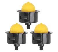 JoyousMall T475 Caoutchouc pour poire d'amorçage pour tondeuse à gazon, pièce de rechange pour boule de carburant jaune et noire, installation pour démarrage fluide du moteur, 4,5 x 3,6 cm