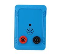 JoyousMall Testeur de continuité 9 V avec buzzer et indicateur LED, vérificateur de circuit imprimé de câble métallique, alarme visuelle sonore pour tests électriques, blanc