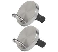 JoyousMall Top Fix Lot de 2 charnières de siège de toilette à dégagement rapide, fixations de rechange pour poêles suspendues murales avec vis de 45 mm, noir