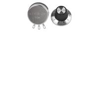 JoyousMall WTH118-2W Potentiomètre linéaire en carbone 10 K Ohm, résistance variable à arbre rond de 2 W avec bouton pour contrôle du volume du mixeur radio audio, arbre de 6 mm