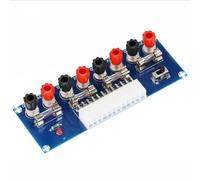 JoyousMall XH-M229 Carte adaptateur d'alimentation ATX, PC de bureau 24 broches pour module de dérivation avec fusibles et interrupteur 5 A, bornes de sortie 12 V/5 V/3,3 V pour test de châssis