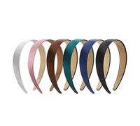JOYOYO Lot de 6 bandeaux en satin pour femme - Large, 2,5 cm de large, multicolore, antidérapant, serre-tête Alice pour femmes et filles