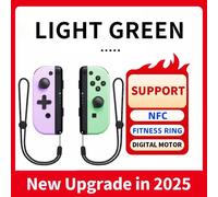 Joypads De Commutation Sans Fil, Contrôleur De Joy Pad De Commutation Compatible Avec Switch/Oled/Lite, Blocs De Joie Pour Prise En Charge De La Bague De Réglage Nfc--Pale Vert