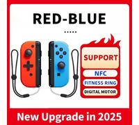 Joypads De Commutation Sans Fil, Contrôleur De Joy Pad De Commutation Compatible Avec Switch/Oled/Lite, Blocs De Joie Pour Prise En Charge De La Bague De Réglage Nfc--Bleu-Rouge