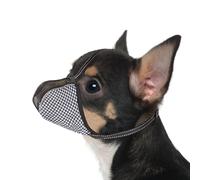 JOYPAWS Muselière pour Chiens de très Petite Taille, en Maille Respirante, Anti-Morsure, Anti-aboiement, réfléchissante, réglable, Couverture complète pour Le toilettage et Le Balayage, Noir, XS