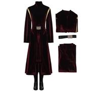 JOYPLAY Costume Padme Amidala pour femme - Robe longue en daim - Tenue de cosplay 2023 - Costume d'Halloween et de carnaval pour adulte