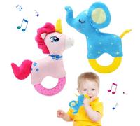 JoyPlus Jouets D'éveil Bebe 0 3 6 12 Mois, Hochet Bébé Jouet, Jouet Hochet Doux Sensoriel pour Bébé, Jouet de Peluche Hochets, Montessori Sensoriels Jouet Eveil Bebe, Cadeau Nouveau né Garçon Fille