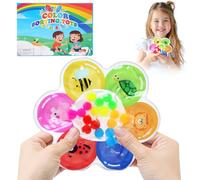 JoyPlus Jouets Sensoriels de Tri des Couleurs, Fleurs Jouet à Trier par Couleur, Jouets Éducatifs de Correspondance des Couleurs, Jouet de Motricité Fine, Jouet Sensoriel Anti Stress pour Enfants