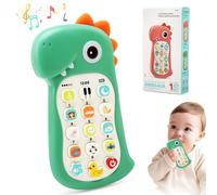 JoyPlus Téléphone Portable Jouet pour Enfants, Jouet Musical pour Téléphone avec Lumières et Melodies, Jeux Educatif d'apprentissage Précoce de Téléphone de Simulation, Cadeau pour Bébé 0 6 12 24 Mois