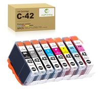 JoyPrinting Cartouches d'encre compatibles pour Canon PIXMA Pro-100 PIXMA Pro-100S (8 BK C M Y PC PM GY LGY)