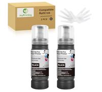JoyPrinting EP-104 Encre noire compatible avec cartouches d'encre EP-104 pour Epson Ecotank ET-1810 ET-2710 ET-2711 ET-2712 ET-2714 ET-2811 ET-2812 ET-2814 ET-2815 2826 , 2X 70 100 ml