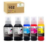 JoyPrinting Lot de 102 cartouches d'encre compatibles avec Epson 102 pour EcoTank ET-2700 ET-2750 ET-2751 ET-2756 ET-2850 ET-2851 ET-2856 ET-3700 ET-3750 ET-3850 ET-3850 ET-3850 ET-3700 T-47500. ET