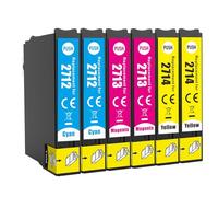 JoyPrinting Lot de 6 cartouches d'encre 27XL compatibles avec Epson 27XL pour Espon Workforce WF-7720 WF-7610 WF-7710 WF-7620 WF-7715 WF-7110 WF-7210 WF-3640 WF-3620 (2C/2M/2Y)