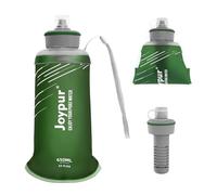 joypur Bouteille d'eau pliable avec filtre 650ML/1L - Bouteille d'eau Outdoor Survival avec filtre pour l'eau potable Outdoor avec filtre avec capacité de filtration de 5000 L (Green, 650ml)