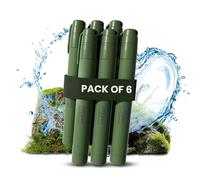 Joypur® Paille Filtrante de Survie - Purificateur d'Eau (K8616-vert*6）， pour Randonnée, Camping, Bushcraft - Filtre à Eau de Poche, Équipement de Survivalisme et Accessoires