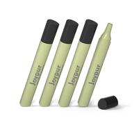 Joypur Paille Filtrante Survie Triangle 0.01µm, Filtre à Eau Portable Léger 30g, Élimine 99.9999% des Impuretés, 1000L Filtration, Pour Camping Randonnée Voyage, Lot de 4, Vert