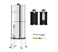 Joypur Système de filtration d'eau à gravité de 5.7L gallon avec indicateur de niveau d'eau pour un usage domestique en camping-car, filtre à carbone