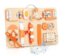 Joyreal Busy Board Montessori - Parcours Motricité Bébé Planche Montessori Jeux Educatif Tableau Activités Jouet Enfant pour Garcon Fille