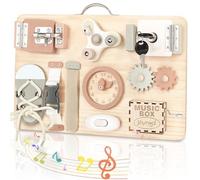 Joyreal Montessori Busy Board - Jeux Montessori Planche Activité Jouet Montessori Tableau Activité Sensoriel Parcours Motricité Fine Cadeau pour Fille Garcon