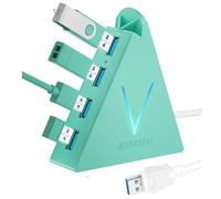 JoyReken FlyingVHUB Hub USB 3.0 à 4 ports avec câble étendu de 0,6 m pour Mac, PC, Xbox One, PS4, PS5, iMac, Surface Pro, XPS, ordinateur portable, ordinateur de bureau, clé USB, disque dur mobile