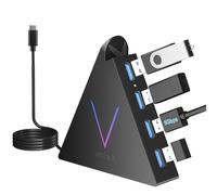 JoyReken Hub USB C vers USB 4 ports, adaptateur de type C vers USB avec 4 ports USB 3.0, Thunderbolt 3 vers hub USB 3.0 multiport, pour MacBook, Mac Pro/Mini, iMac, PS4, PS5, Surface Pro, clé USB