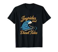 Joyrides et marées Diesel Truckers Drivers Art T-Shirt
