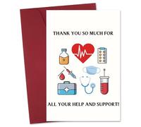 JoyrnalK Carte de remerciement pour médecin, infirmière, précepteur, cadeau de vœux pour personnel médical, cadeau de Noël pour chirurgie, médecins, infirmières, hôpitaux, équipe médicale, femme et