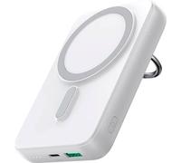 Joyroom 10000mAh wireless powerbank JR-W050 20W MagSafe avec socle + câble USB-C - blanc