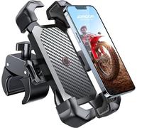 JOYROOM 2026 Support Telephone Moto, [1s Verrouillage] [100 mph Militaire Anti Vibration] Porte Telephone Velo, [5s Install] Universel Guidon Holder pour iPhone 17/Samsung S25 4,7"-7" Smartphones-Noir