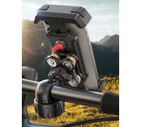 JOYROOM 2026 Support Téléphone Moto【Dernier Amortisseur】 Universel Porte Téléphone Vélo, Anti-Vibration pour iPhone 17/16/15 Pro Max, Samsung S25/S24/23 Ultra, Smartphones 4,7"-7"