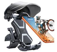 JOYROOM 2026 Support Téléphone Vélo avec Pare-Soleil, Support Téléphone Moto Anti-reflet, Montage en 1S, Support Universel pour Guidon de Vélo Compatible avec iPhone 17/16 et Samsung S26 (4,7"-7")