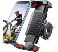 JOYROOM 2026 Support Téléphone Vélo & Moto [Rangement Tracker Caché] [Verrouillage Automatique 1S] Support Universel de Guidon pour Vitesse VTT Trottinette Électrique Compatible Smartphone 5,8"-7"