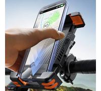 JOYROOM 2026 Support Téléphone Vélo & Moto [Rangement Tracker Caché] [Verrouillage Automatique 1S] Support Universel de Guidon pour Vitesse VTT Trottinette Électrique Compatible Smartphone 5,8"-7"
