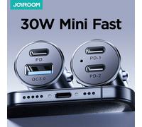 Joyroom 30W USB C chargeur de voiture adaptateur PD QC3.0 Mini & métal USB chargeur rapide chargeur de téléphone pour iPhone Samsung Galaxy
