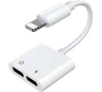 Joyroom adaptateur Lightning splitter pour écouteurs - 2x Lightning blanc (S-Y104)